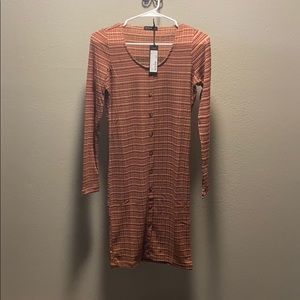 Cotton on long sleeve button up dress